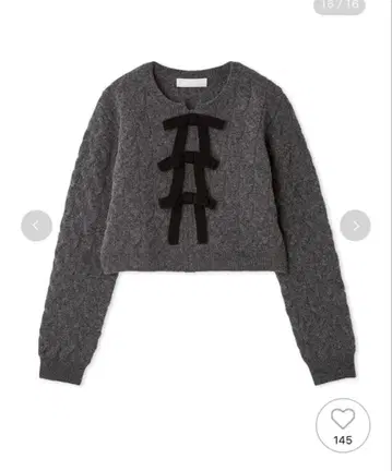 [ CELFORD ] 리본 모티브 케이블 니트 풀오버