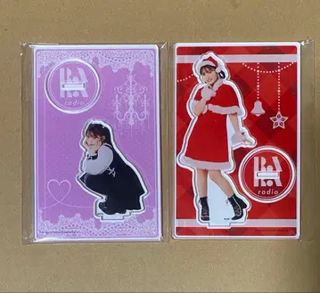 아이다 리카코 라라라디오 아크릴 스탠드 2개 세트