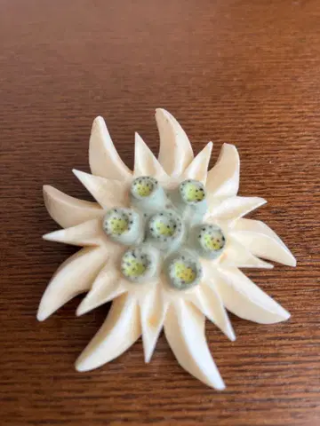 빈티지 에델바이스 브로치