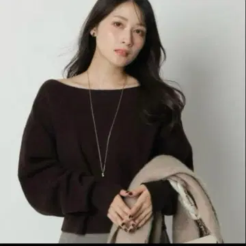 아푸와이저 리셰 울 캐시미어 오프넥 니트