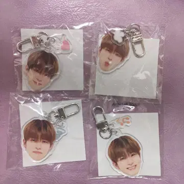 아사히 아침 빛 얼굴 아크릴 키링 컴플리트 세트 희로애락 캡슐 토이