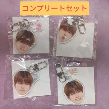 아사히 아침 빛 얼굴 아크릴 키링 컴플리트 세트 희로애락 캡슐 토이