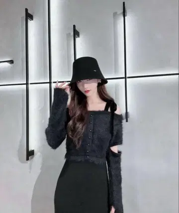 riu shaggy docking knit dress R짱