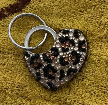 스와로스키 표범 무늬 키링