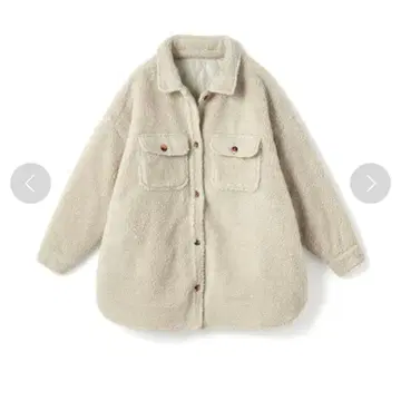 GRL 그레일 보아 안감 퀼트 오버 사이즈 자켓 베이지 아우터