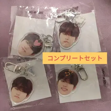 정우 얼굴 아크릴 키링 컴프 세트 희로애락 캡슐 토이