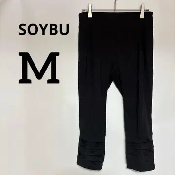 1개 SOYBU [ M ] 블랙 프릴 디자인 요가 팬츠 레깅스