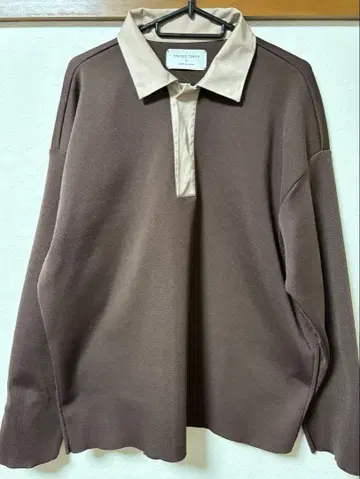 UNITED TOKYO 브라운 피케 셔츠 긴팔 셔츠 사이즈 3