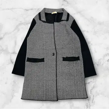 모노톤 니트 자켓 롱 가디건 성인 고급 깔끔한 긴팔