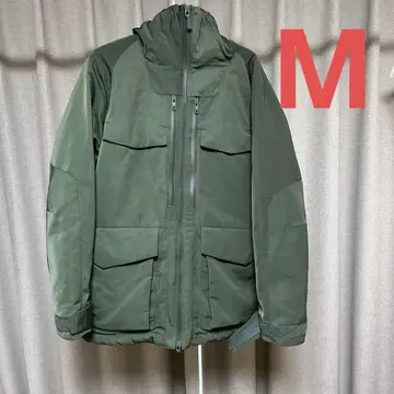 유니클로 x 화이트 마운티니어링 하이브리드 다운 파카 M 사이즈 그린
