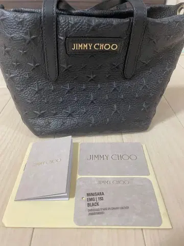 지미추 미니사라 블랙 토트백