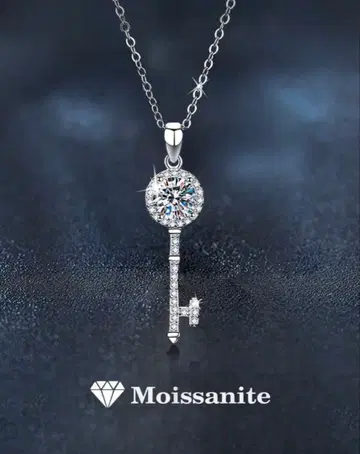 모이사나이트 키 디자인 목걸이