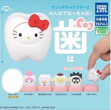 산리오 캐릭터즈 모두 함께 되자! -치아- 전 5종 컴플리트 레어 없음