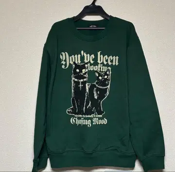 고양이 맨투맨 트레이닝복 L 사이즈