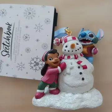 스티치 릴로 눈사람 크리스마스 오너먼트 디즈니 2025 한정판