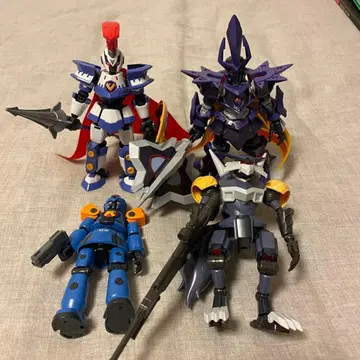 골판지 전기 프라모델 LBX 하이퍼 팬 등 4체 세트