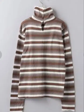 6(ROKU) 코튼 보더 터틀넥