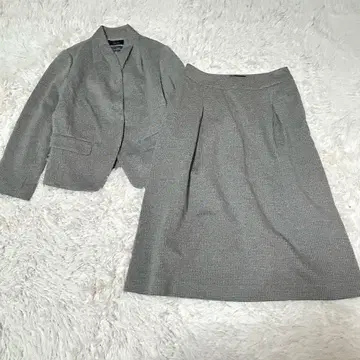 레킵 L'QUIPE 스커트 셋업 베이지 올 패턴 수트 38