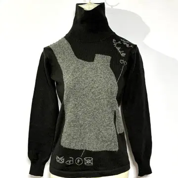 릴리안 뷰티 에클라 / 터틀넥 니트 세련된 실크 혼방 모드 스타일