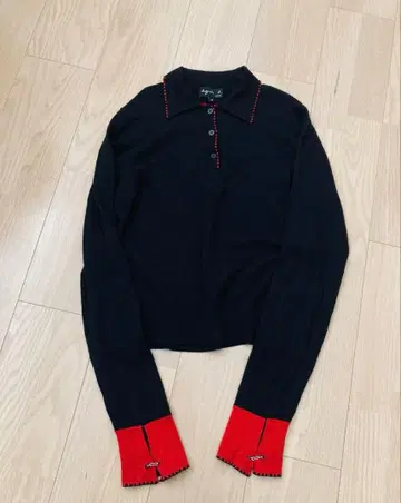 아네스베 폴로 니트 실크 캐시미어