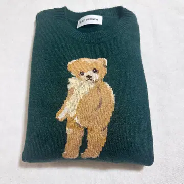 릴리 브라운 릴리 베어 니트 긴팔 그린