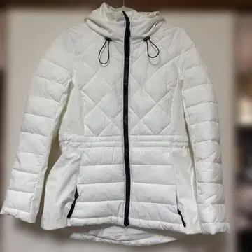 TOMMY HILFIGER 후드 부착 다운 자켓 화이트