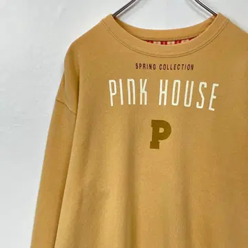 PINK HOUSE 핑크하우스 로고 맨투맨