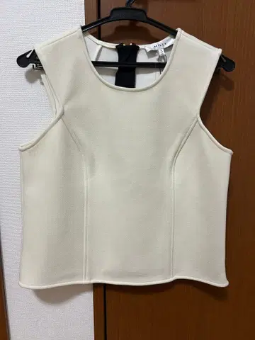 택 포함 MILLY 쉘 탑 블라우스 슬리브리스 미국제