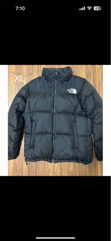 The North Face 눕시 다운 자켓 XL 블랙