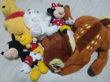 디즈니 봉제 인형 밤비 미키 미니 푸우 마리 모음