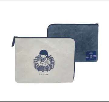 요시타케 신스케 키노쿠니야 서점 북 파우치 네이비