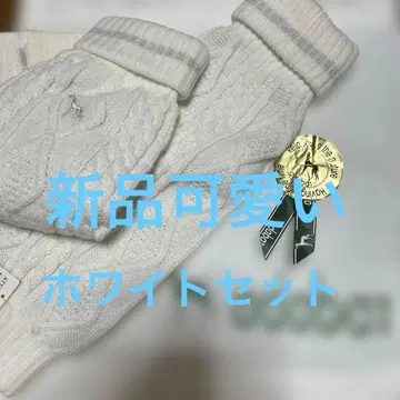 아다바트! 귀여운 화이트 케이블 짜임 레그 워머