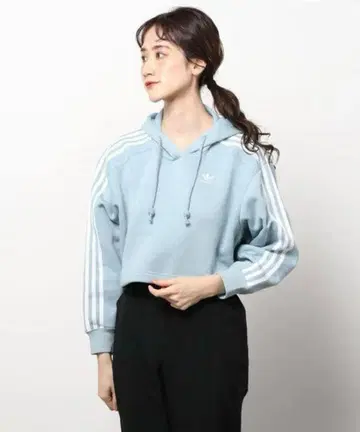아디다스 아디컬러 클래식 크롭 후드티