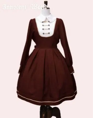 InnocentWorld 라운드 카라 블레이드 원피스