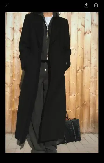 ZARA 울 롱 코트 L (택 포함)