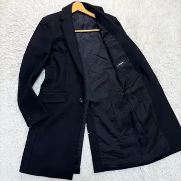 새상품급 ATTACHMENT 캐시미어 혼방 체스터 코트 싱글 브레스티드