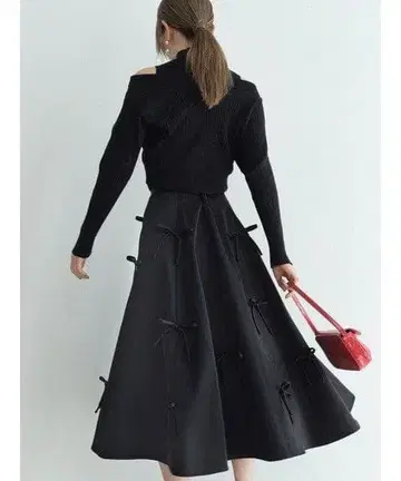 새상품 택 프레이 아이디 모티브 전개 스커트 리본