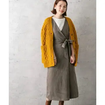 스웨이드 V넥 점퍼 원피스 URBAN RESEARCH ROSSO