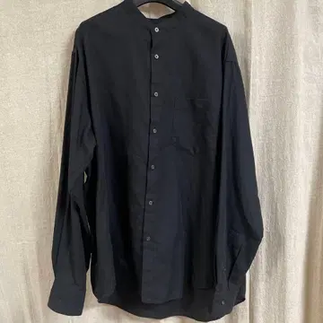 유나이티드 애로우즈 Easy Linen 블랙 긴팔 셔츠 M