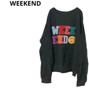 WEEKEND 자수 여성용 블랙 블랙 컬러 트레이닝복 속기모