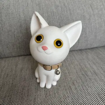 화이트 고양이 저금통