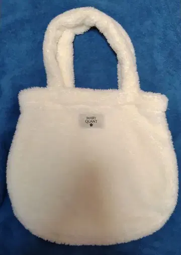 MARY QUANT 화이트 토트백 복슬복슬 복슬복슬 퍼