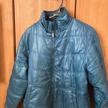 CONVERSE 퍼 달린 다운 자켓 L 사이즈 파랑