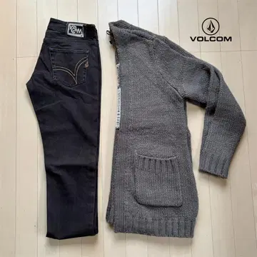 VOLCOM 데님 가디건 세트