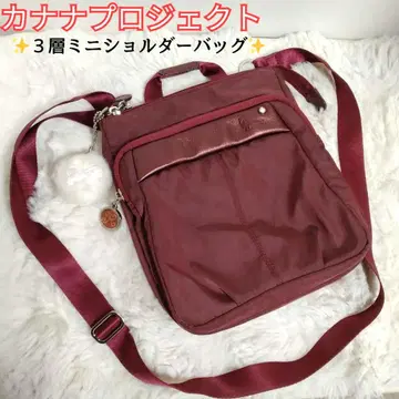 새상품급 카나나 프로젝트 미니 숄더백 3층 버건디