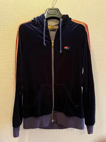 Aviat 네이비 후드 부착 후드티 S 사이즈