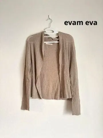 evam eva 코튼 가디건 볼레로 소프트 내추럴 내추럴 겉옷