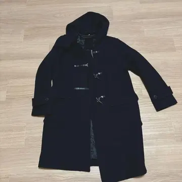 MUJI 무인양품 울 혼방 더플 코트 네이비 L 사이즈