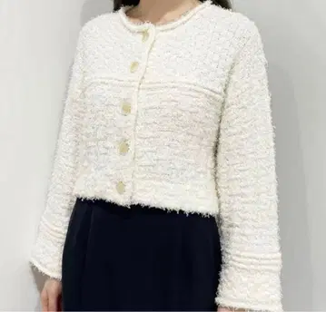 COCODEAL 코튼 페더 MIX 숏 자켓