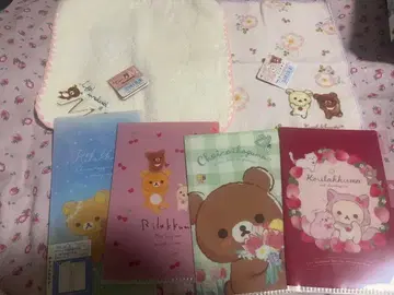 리락쿠마 코리락쿠마 핸드 타월 2장 미니 파일 3종류 티켓 케이스